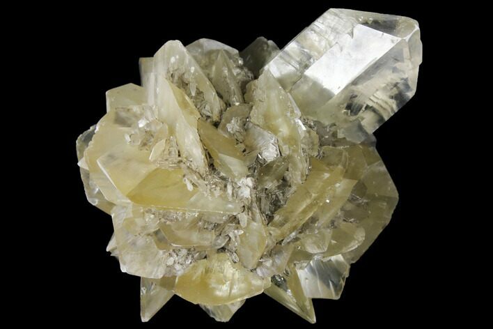 2.9" Twinned Selenite Crystals (Fluorescent) - Red River Floodway